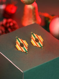 Scintillate Enamel Earrings