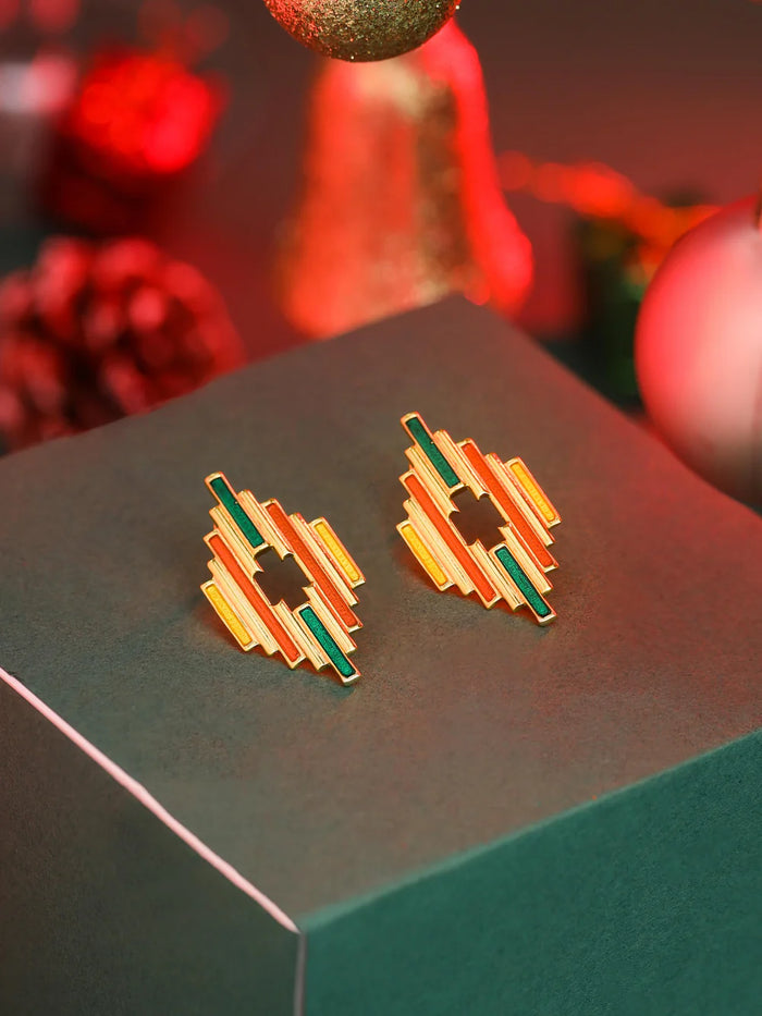 Scintillate Enamel Earrings
