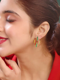 Scintillate Enamel Earrings