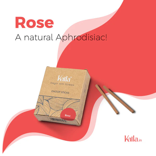 Natural Dhoop Sticks - Rose