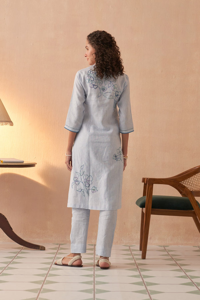 Intezaar Pure Linen Kurta set