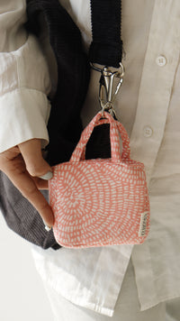Bag Charm — natural material bag charm close-up of texture and finish