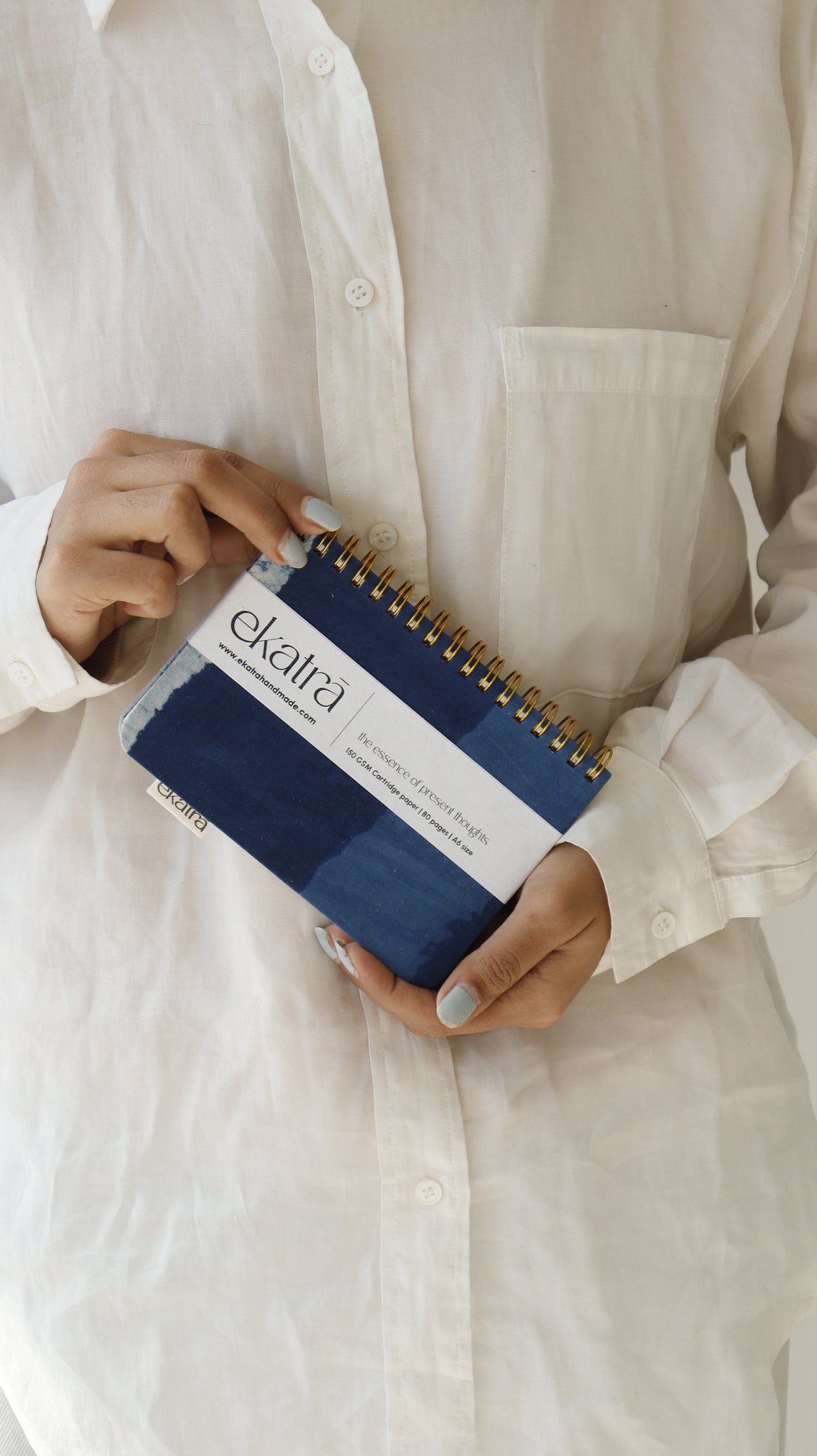 Unruled A6 Journal — compact free-form journal for everyday mindful writing