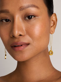 Alto Gorria De'anma handcrafted brass contemporary earrings artisan India jewellery