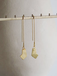 Alto Sakondu contemporary brass earrings De'anma handcrafted artisan jewellery India