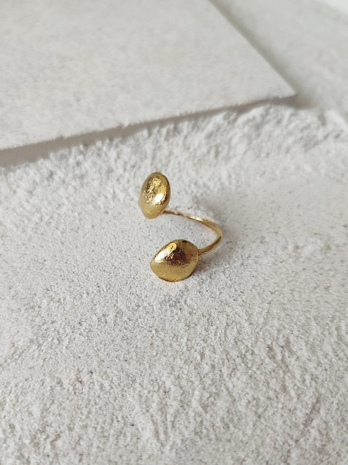 Kin De'anma brass jewellery worn model handcrafted artisan India