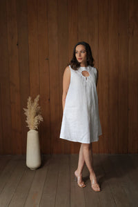 Geometric Whisper Dress