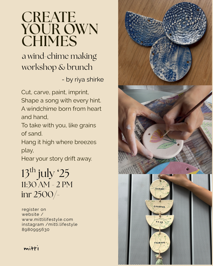ceramic wind-chime making workshop