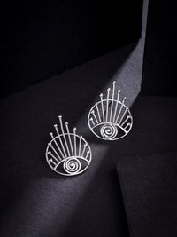 Rhodium Evil Eye Lumina Collection Earrings