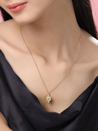 24K Plating Gold Evil Eye Good Luck Charm Collection Pendant