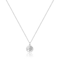 Real Rhodium Plating Snake Medallion Good Luck Charm Collection Pendant