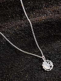 Real Rhodium Plating Snake Medallion Good Luck Charm Collection Pendant