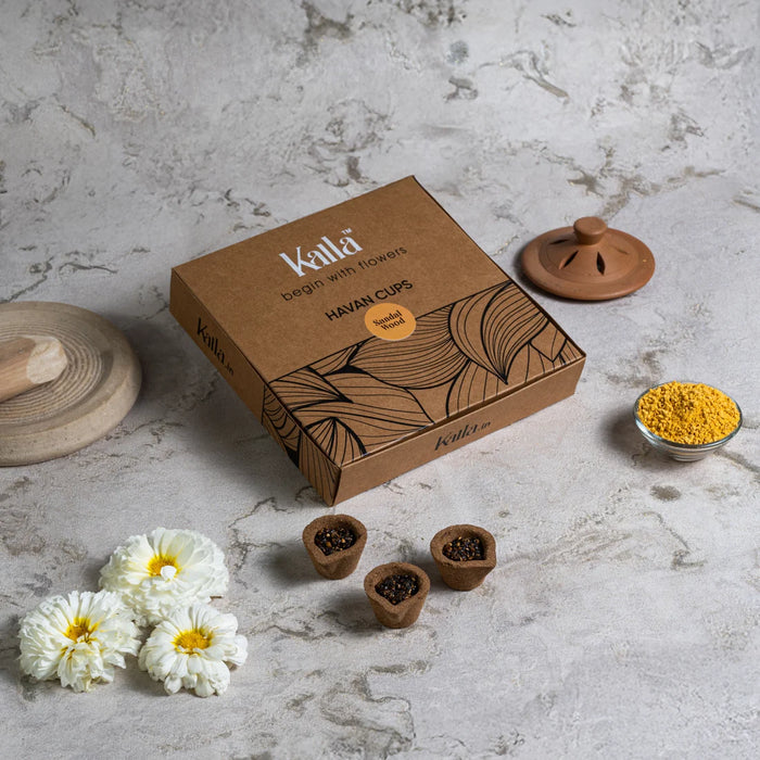 Natural Havan Cups - Sandalwood