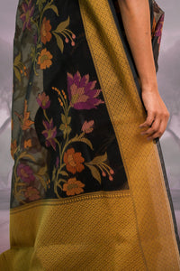Cotton Jamdani Banarasi Saree