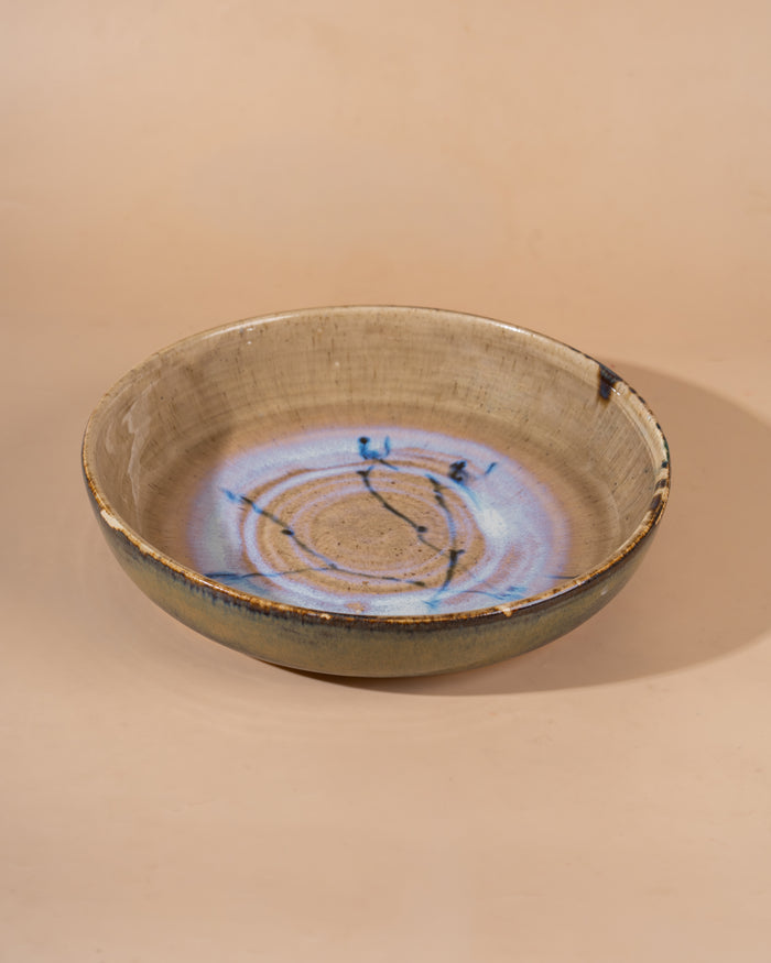 Wide Salad Plate handthrown ceramic artisan tableware sustainable home dining Mitti Lifestyle