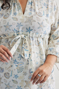 The Marine Handspun Handwoven Organic Cotton Short Dress