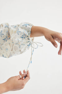 The Marine Handspun Handwoven Organic Cotton Short Dress