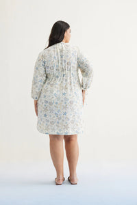 The Marine Handspun Handwoven Organic Cotton Short Dress