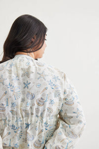 The Marine Handspun Handwoven Organic Cotton Short Dress