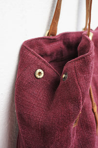 The Bass Tote - Dark Wine