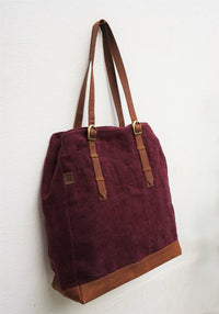 The Bass Tote - Dark Wine