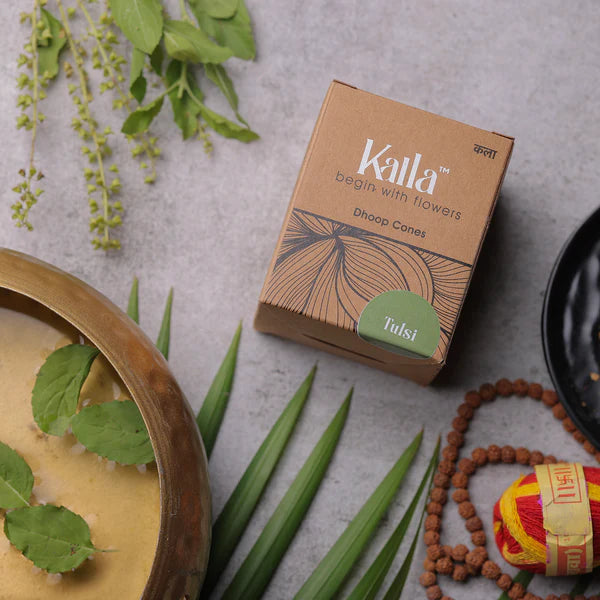 Natural Incense Cone - Tulsi