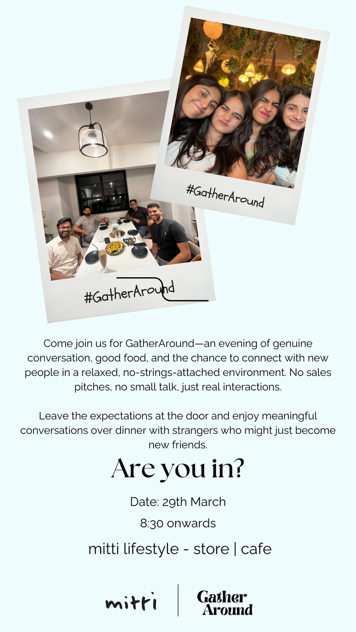 GatherAround - An event for genuine connection seekers