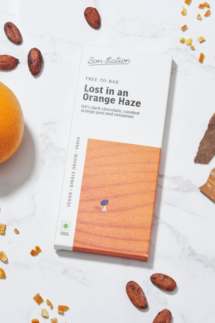 Lost In An Orange Haze - 64% Dark Orange Cinnamon Chocolate