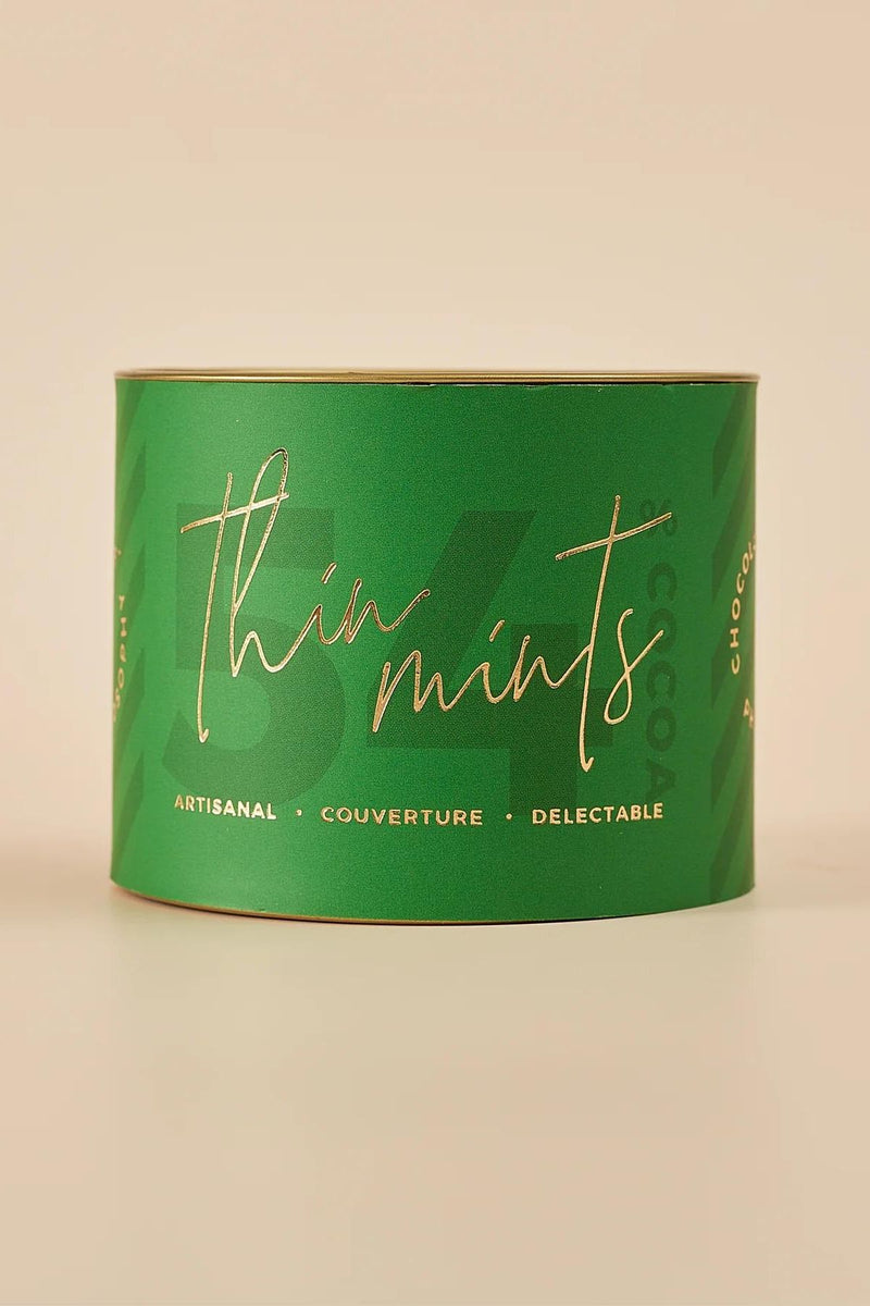 Thin Mint: Thin, Delicate Squares Of Dark 54% Chocolate With Mint, 50G