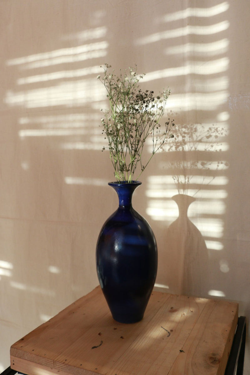 Blue Glazed Vase