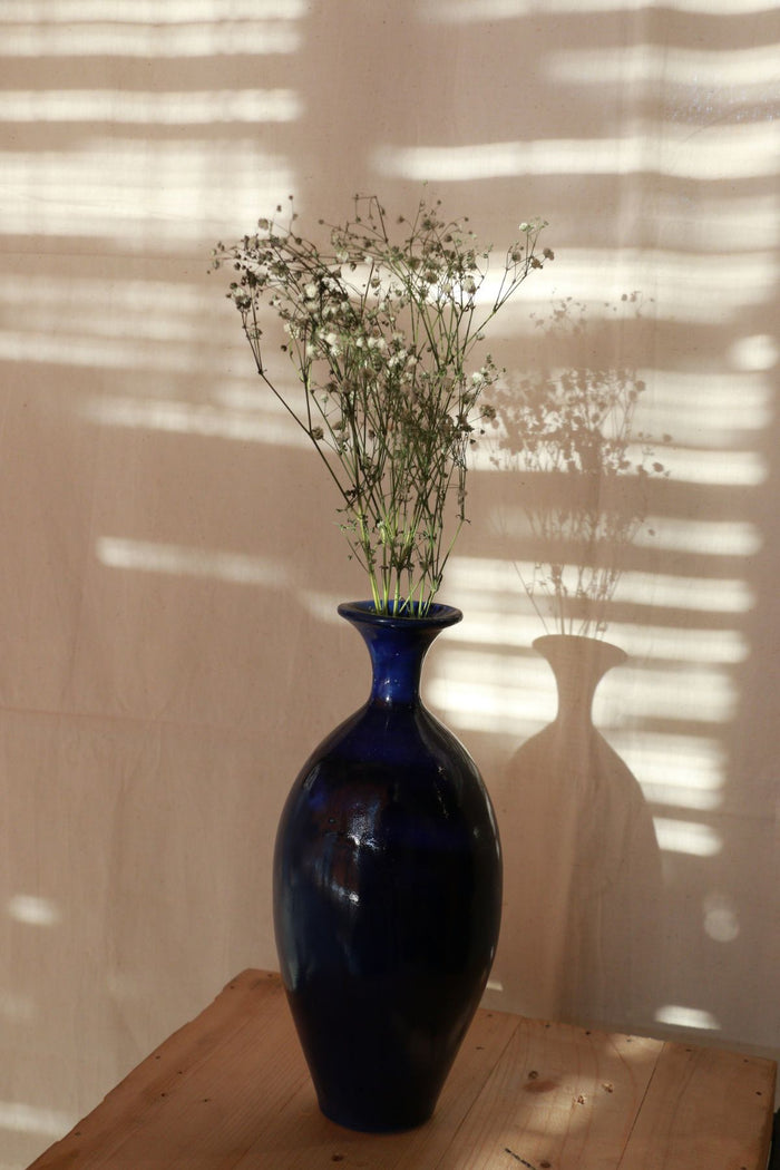 Blue Glazed Vase