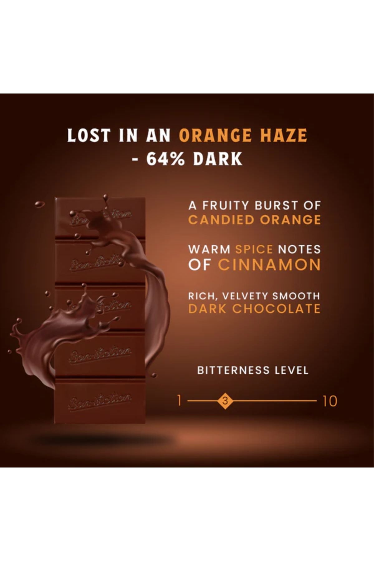 Lost In An Orange Haze - 64% Dark Orange Cinnamon Chocolate