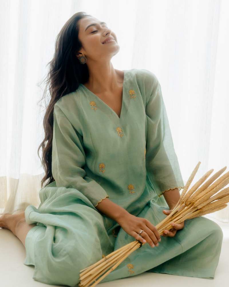 Soft Green Kurta Set