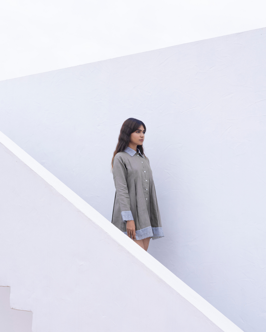 LACE WHISPER TUNIC SHIRT