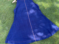 Indigo short sleeveless dress