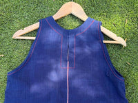 Indigo short sleeveless dress