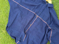 Indigo selvage kaftan top and pant