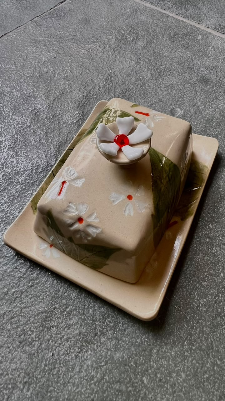 Handcrafted Ceramic Butter Dish