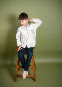 Wildflower beige linen shirt Junior