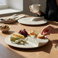 Arctic White Crest Plate