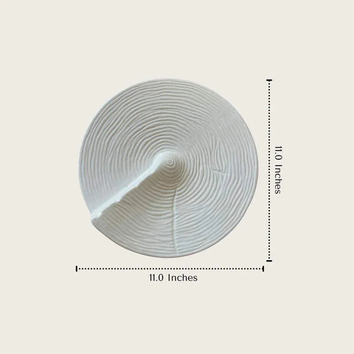 Arctic White Crest Plate
