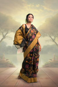 Cotton Jamdani Banarasi Saree