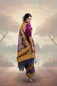 Cotton Jamdani Banarasi Saree
