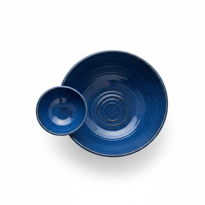 Navy Ridge Chip and Dip Bowl