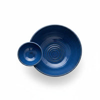 Navy Ridge Chip and Dip Bowl