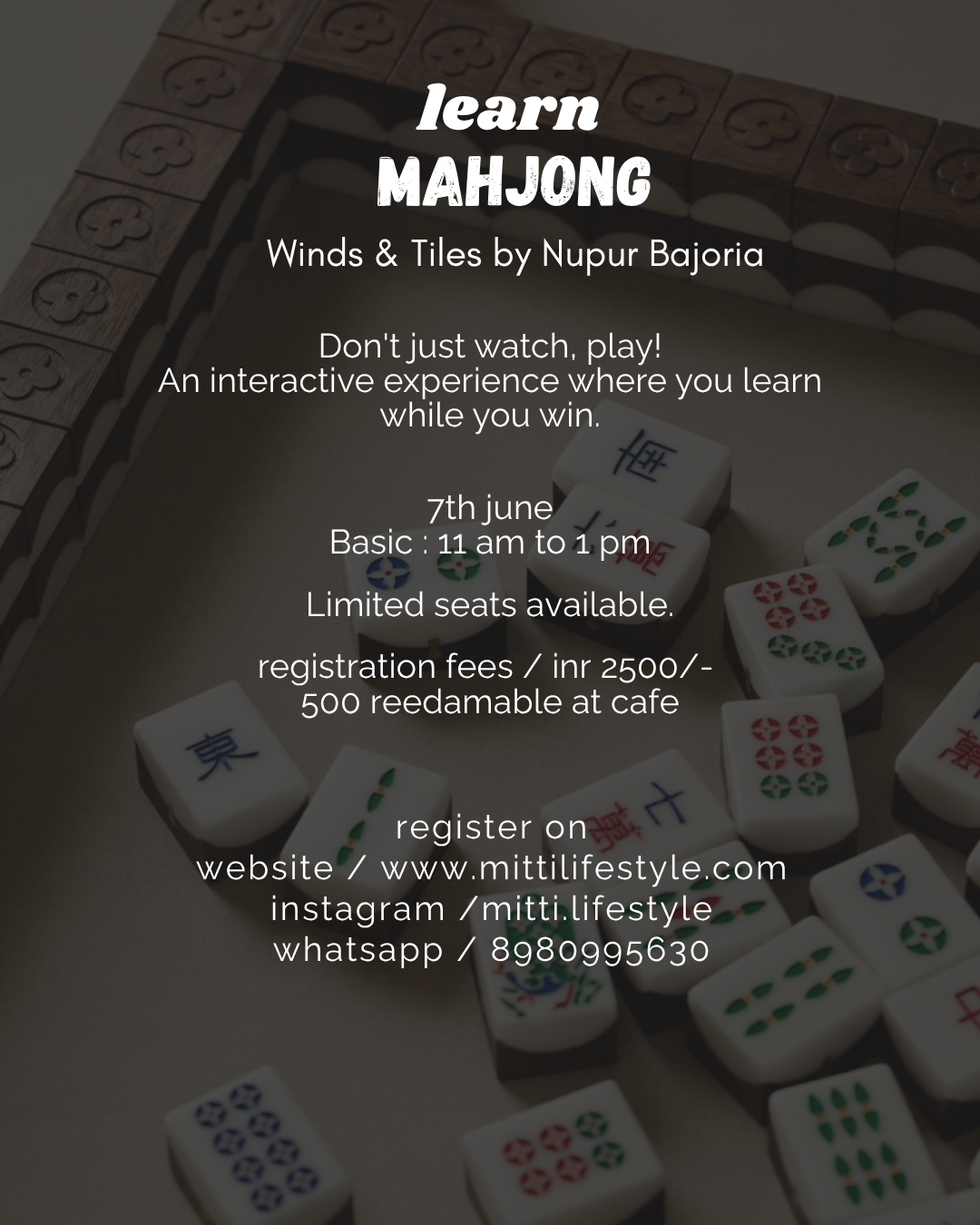 Mahjong With Winds and Tiles by Nupur (7th Edition)