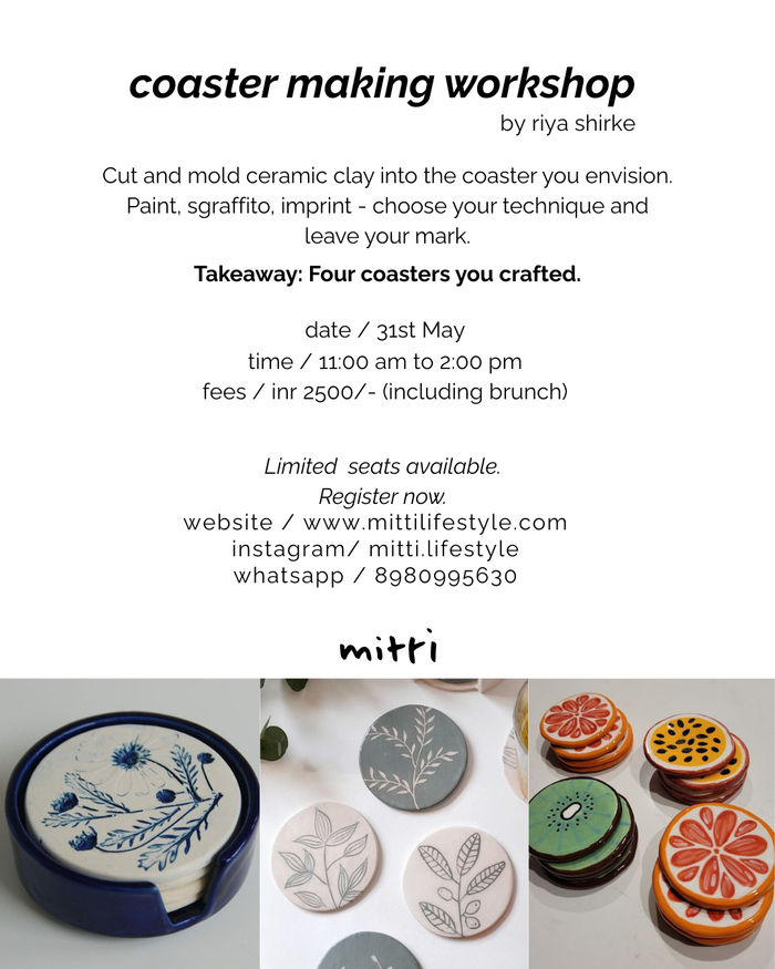 coaster making workshop