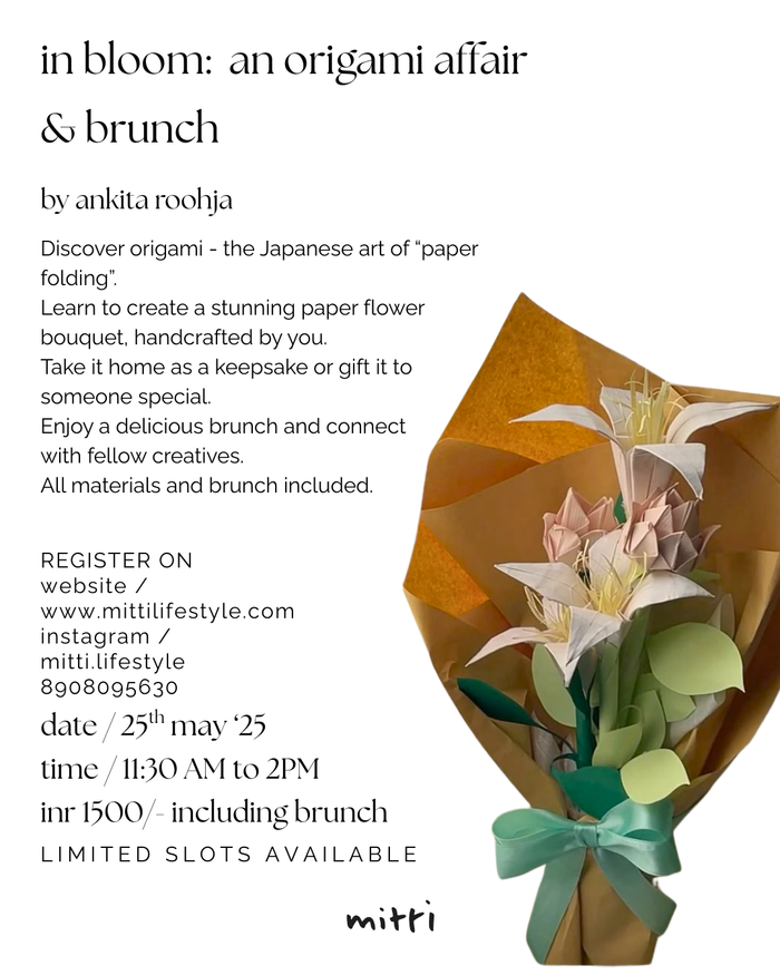in bloom: an origami affair & brunch