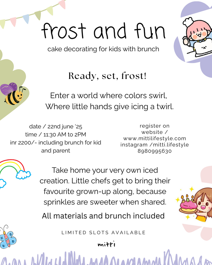 frost and fun: cake decorating workshop for kids