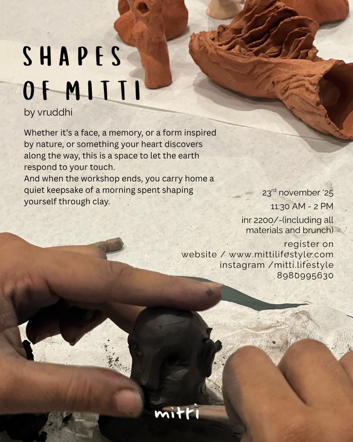shapes of mitti - a sculpting workshop
